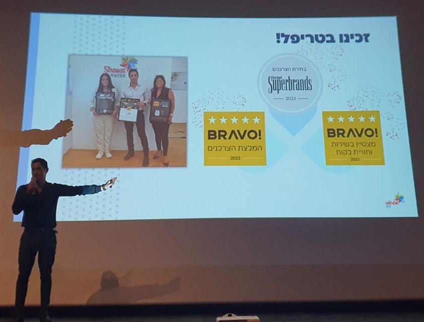 שטראוס מים – שימוש בחותמת